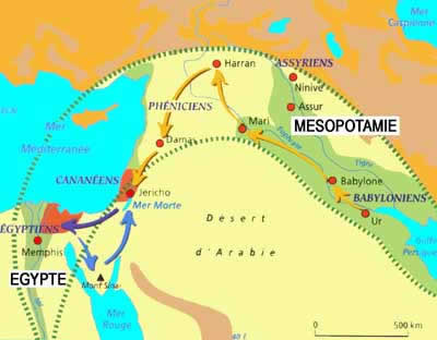 Le croissant fertile : berceau du monothéisme.